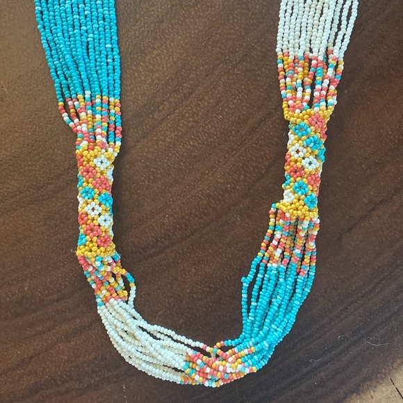 Multicolor Beaded Necklace/ 16”-18” - Picture 2 of 10